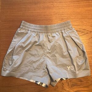 Adidas Y-3 Silver Athletic Shorts